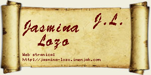 Jasmina Lozo vizit kartica
